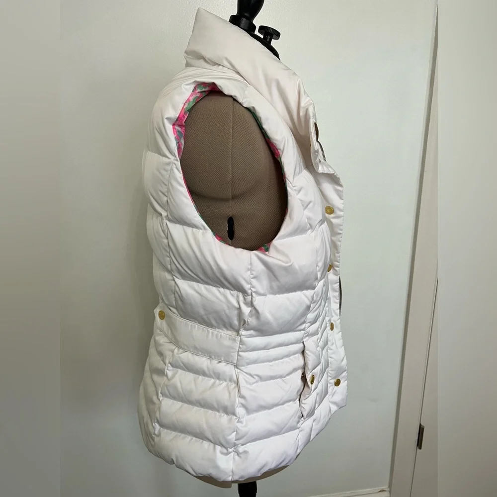 Lilly Pulitzer Isabelle Puffer Down Vest - Picture 2 of 9